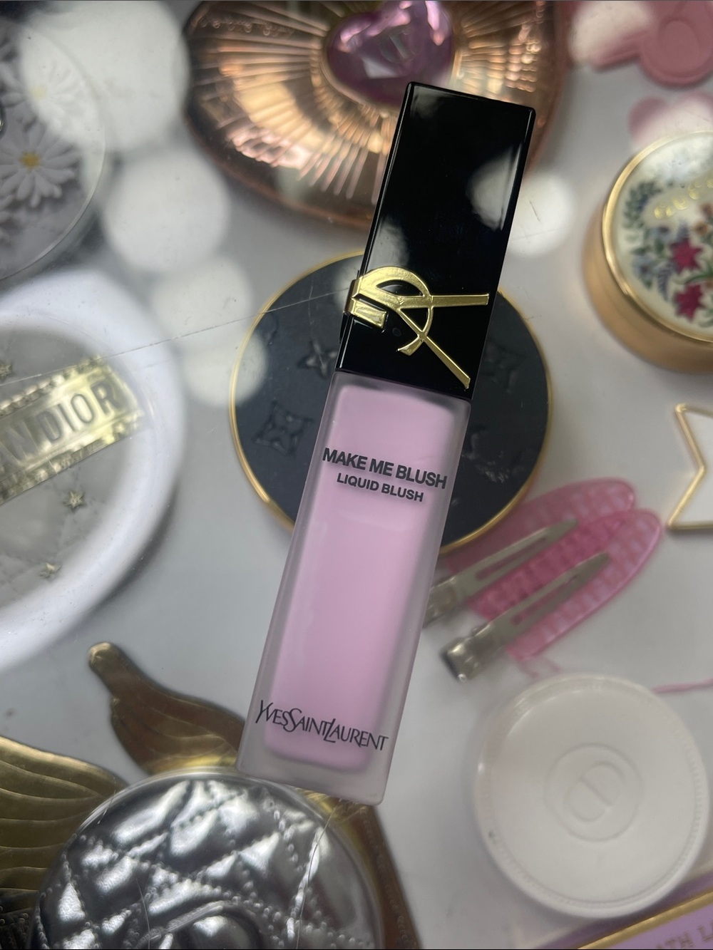 YSL make me blush liquid blush shade 69 lilac